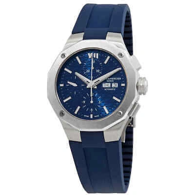 Pre-owned Baume & Mercier Baume Et Mercier Riviera Chronograph Automatic Blue Dial Men's Watch M0a10623