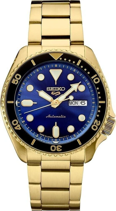 Pre-owned Seiko 5 Prospex Automatic Srpk20 Gold-tone Watch With Tag