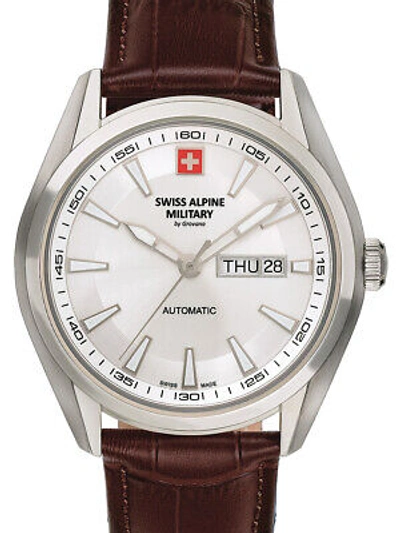 Pre-owned Swiss Military Swiss Alpine Military 7090.2532 Automatic Mens Watch 43mm 10atm