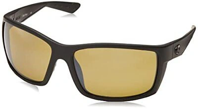 Pre-owned Costa Del Mar Authentic  Sunglasses Reefton Black W/sunrise-580g, 64mm "new" In Silver