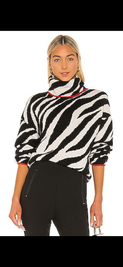 Pre-owned Rag & Bone $450  Kiki Funnel Neck In Black / White Size: S