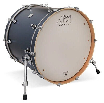 Pre-owned Daniel Wellington Dw Design 18x22 Bass Drum - Blue Slate In Gray