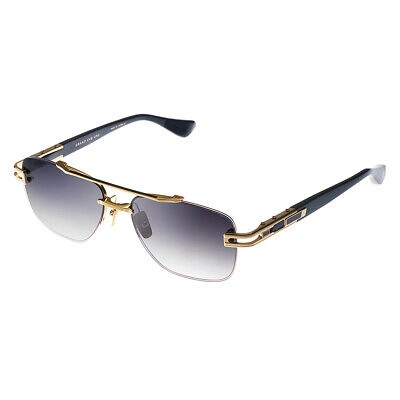 Pre-owned Dita Grand-evo One Dt Dts138 A-01-z Yellow Gold/black Metal Sunglasses Grey In Gray