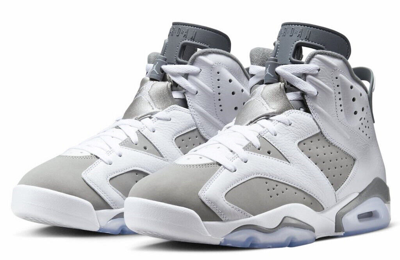 Pre-owned Jordan Air  6 Retro "cool Grey" White/cool Grey/medium Grey Ct8529-100 Size 8-12