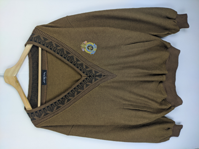 Pre-owned Cardigan X Vintage Stealswool Cardigan Sweater By Royal Regiment St Torosa In Dark Brown