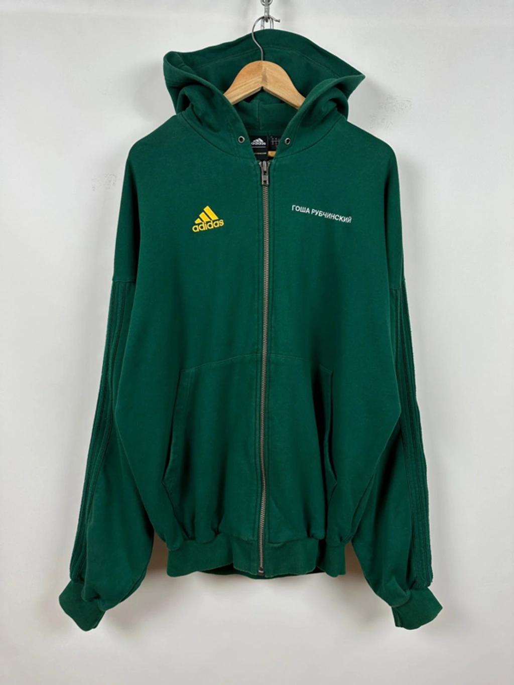 トップス Gosha Rubchinskiy x adidas hoodie Pre-owned Adidas X Gosha Rubchinskiy Zip Up Oversized Hoodie In