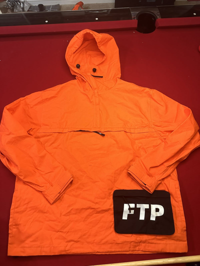 Pre-owned Fuck The Population Ftp Windbreaker In Orange