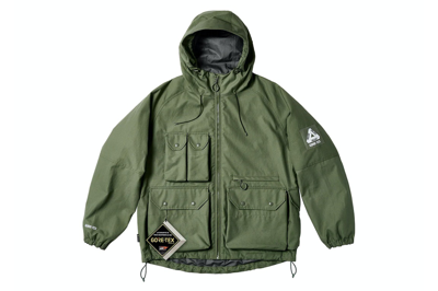 Pre-owned Palace Gore-tex Cotton Rs Jacket Olive