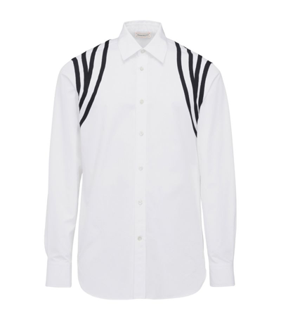 Alexander Mcqueen Harness Tape Shirt In Optical White