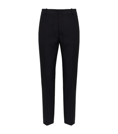 Alexander Mcqueen Tailored Cigarette Trousers In Black