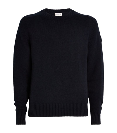 Moncler Cashmere Sweater In Blue
