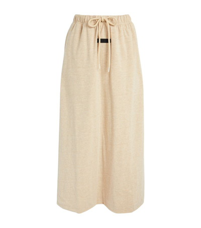 Fear Of God Cotton-blend Midi Skirt In Beige