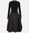 Simkhai Kenlie Mock Neck Midi Dress In Black