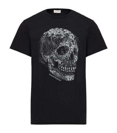 ALEXANDER MCQUEEN CRYSTAL SKULL T-SHIRT