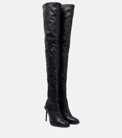 ANN DEMEULEMEESTER ADNA OVER-THE-KNEE LEATHER BOOTS