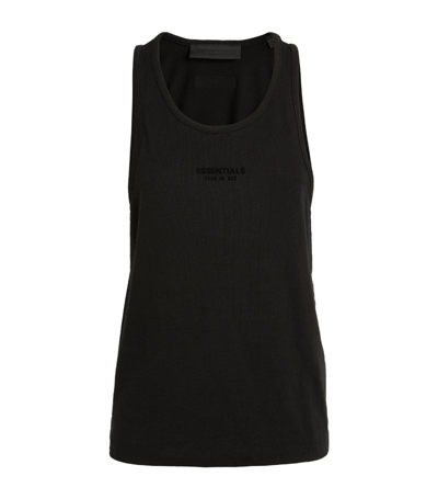 Fear Of God Logo Tank Top In Black