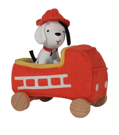 Olli Ella Holdie Dog-go Chief Soft Toy (15cm) In Red