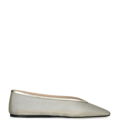 Le Monde Beryl Mesh Luna Ballet Flats In Gold