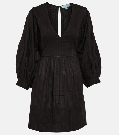 Melissa Odabash Camilla Printed Off-shoulder Coverup Dress In Black