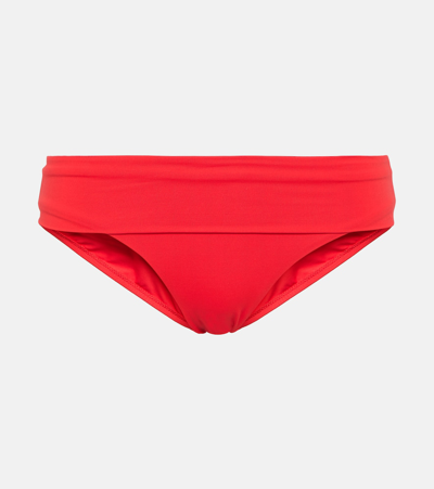 Melissa Odabash Brussels Low-rise Bikini Bottoms In Red