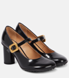 BOTTEGA VENETA LEATHER MARY JANE PUMPS