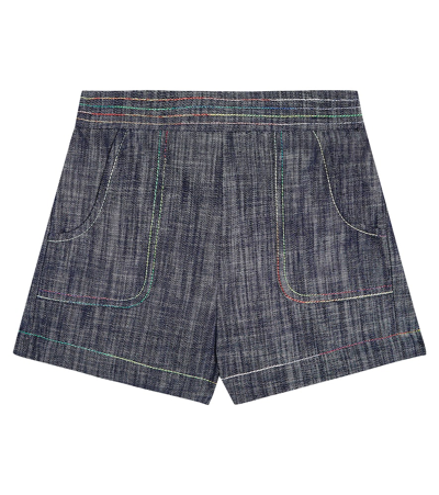 Zimmermann Kids' Alight Denim Shorts In Blue