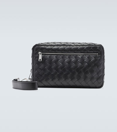 Bottega Veneta Intrecciato Leather Wallet In Black