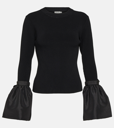 Simkhai Agata Long Sleeve Top In Schwarz