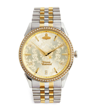 Vivienne Westwood Stainless Steel The Wallace Watch 38mm In Silver