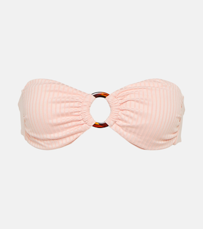 Melissa Odabash Brisbane Bandeau Bikini Top In Pink