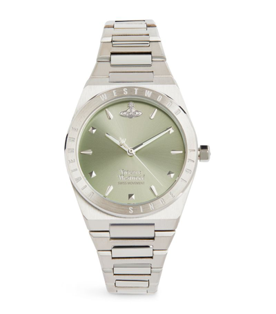 Vivienne Westwood Stainless Steel Charterhouse Quartz Watch (34mm) In Silver