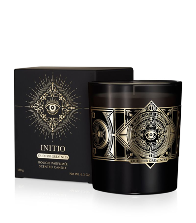 Initio Parfums Prives Oud For Greatness Candle (180g) In Black