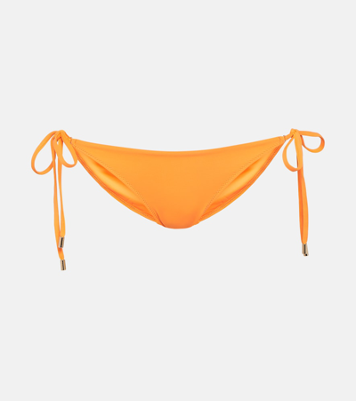 Melissa Odabash Antibes Low-rise Bikini Bottoms In Orange