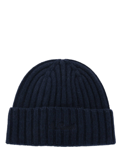 Mc2 Saint Barth Wool Blend Beanie With Logo