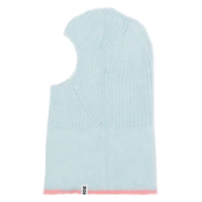 Bonsai Logo-tag Knitted Balaclava In Blue