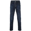Dsquared2 Bleach-effect Skinny Denim Jeans In Blue