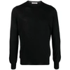Fileria Round-neck Virgin-wool Sweater In Black