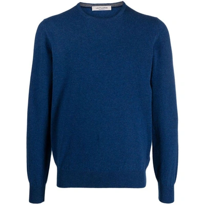 Fileria Fine-knit Cashmere Jumper In Blue