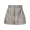 The Mannei Kudebi High-rise Wool-blend Shorts In Grey