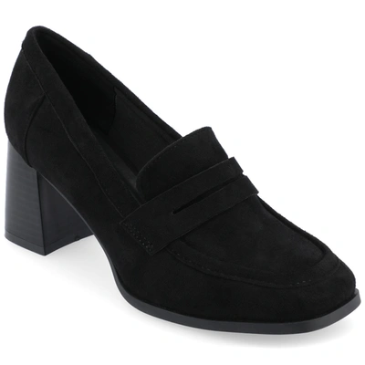 Journee Collection Collection Women's Tru Comfort Foam Wide Width Malleah Pumps In Black