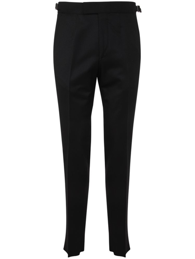 Z Zegna Pressed Crease Tailored Trousers In Blue