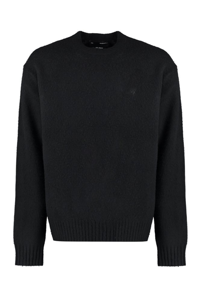 Axel Arigato Logo Embroidered Knitted Jumper In Black