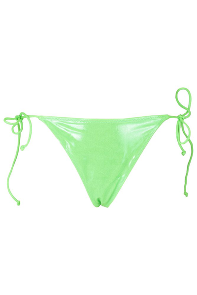 Mc2 Saint Barth Logo Patch Bikini Bottoms In Green