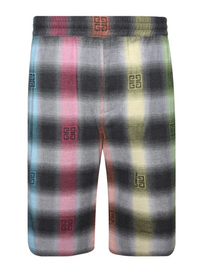 Givenchy Track Pant Shorts In Multicolor