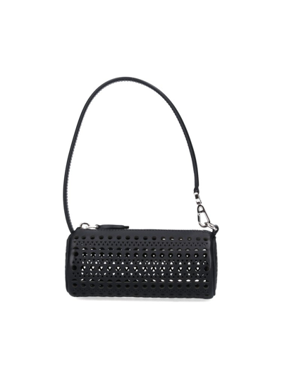 Alaïa Tube Mini Shoulder Bag In Black