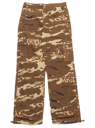 Rhude Tiger Camo Cargo Pant In Brown