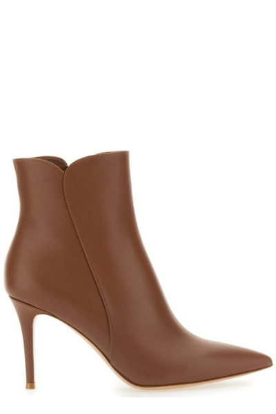 Gianvito Rossi Flat Ankle Boots  Woman In Leather