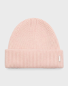 Gorski Wool Rib-knit Beanie In Pink