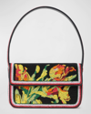 Staud Tommy Floral Shoulder Bag In Dreamy Tulip