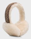 Ugg Sheepskin Tasman Earmuffs In Cream